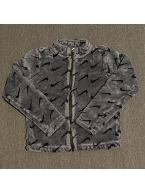 Kids Grey Nike fleece jacket size 4T #nike #fleece